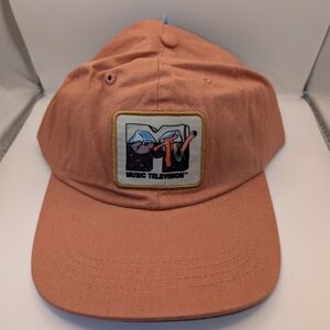MTV Music Television Retro Hat - Adjustable Orange Cap